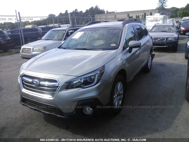 4S4BSACC9J3238018 - 2018 SUBARU OUTBACK 2.5I PREMIUM BEIGE photo 2