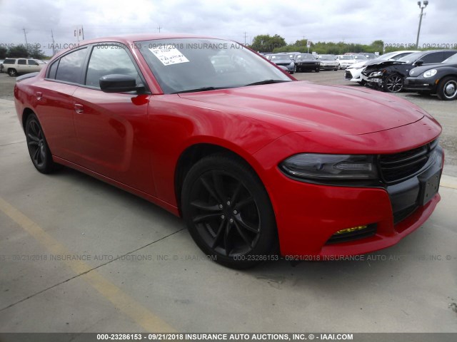 2C3CDXHG5GH139529 - 2016 DODGE CHARGER SXT RED photo 1