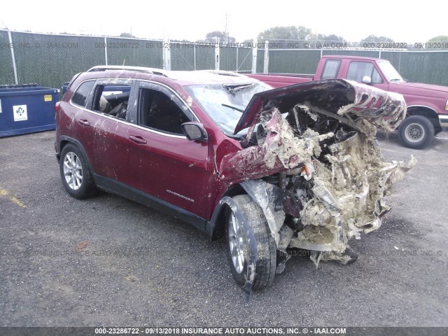 1C4PJMCS9HW622315 - 2017 JEEP CHEROKEE LATITUDE RED photo 1