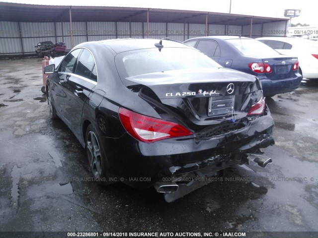 WDDSJ4EB7EN159895 - 2014 MERCEDES-BENZ CLA 250 BLACK photo 3