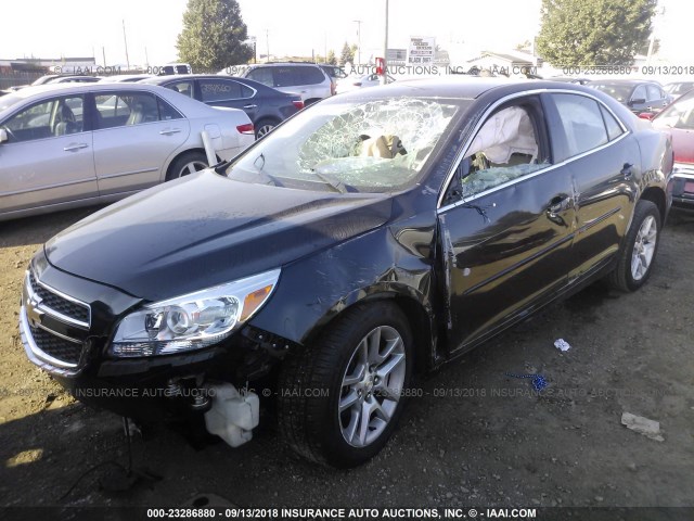 1G11C5SA7DF334245 - 2013 CHEVROLET MALIBU 1LT BLACK photo 2
