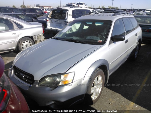 4S4BP61C156369241 - 2005 SUBARU LEGACY OUTBACK 2.5I SILVER photo 2