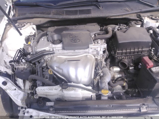 4T4BF1FK2FR495892 - 2015 TOYOTA CAMRY LE/XLE/SE/XSE WHITE photo 10