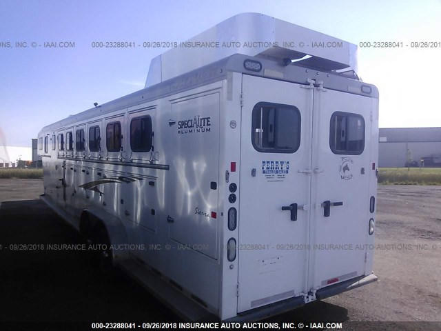 49SH74221FP041069 - 2015 TRAILS WEST MFG SIERRA 6 HORSE  WHITE photo 3
