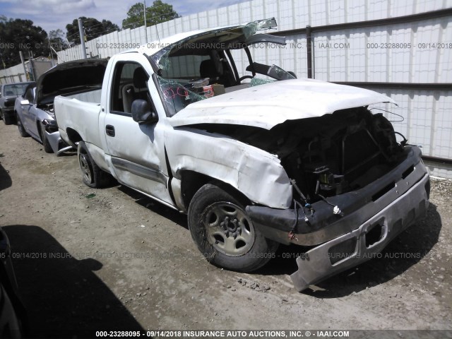 1GCEC14V04Z158901 - 2004 CHEVROLET SILVERADO C1500 WHITE photo 1