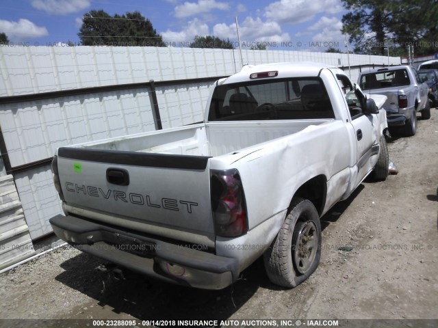 1GCEC14V04Z158901 - 2004 CHEVROLET SILVERADO C1500 WHITE photo 4