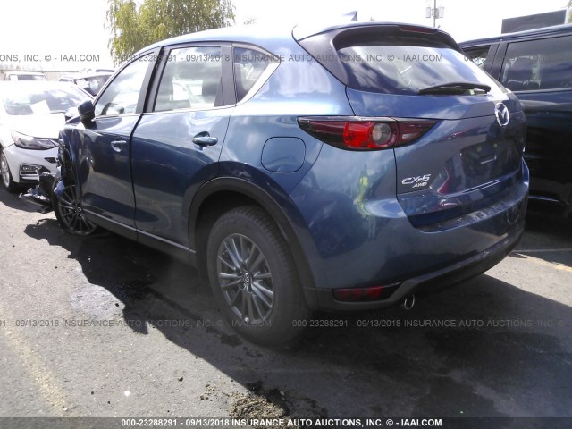 JM3KFBBMXJ0324648 - 2018 MAZDA CX-5 SPORT BLUE photo 3