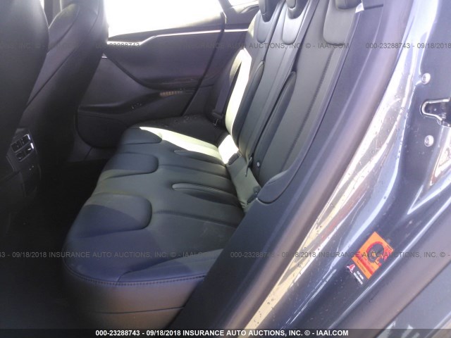 5YJSA1E14HF201412 - 2017 TESLA MODEL S GRAY photo 8