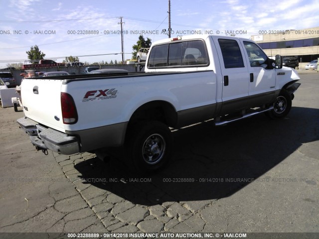 1FTSW31P43EC30166 - 2003 FORD F350 SRW SUPER DUTY WHITE photo 4