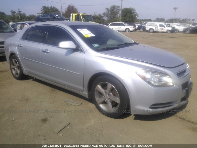 1G1ZC5EU3CF393574 - 2012 CHEVROLET MALIBU 1LT SILVER photo 1