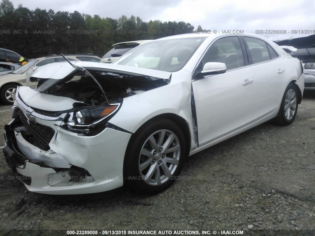 1G11F5SL3FF222697 - 2015 CHEVROLET MALIBU LTZ WHITE photo 2