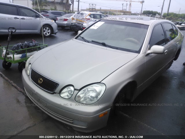 JT8BD68S4Y0092780 - 2000 LEXUS GS 300 GOLD photo 2