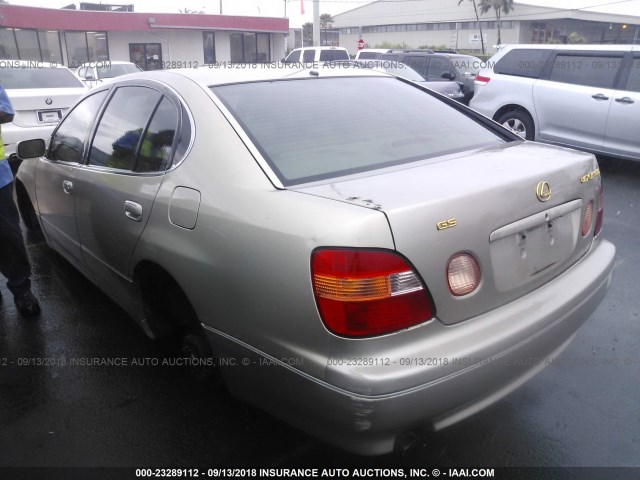 JT8BD68S4Y0092780 - 2000 LEXUS GS 300 GOLD photo 3