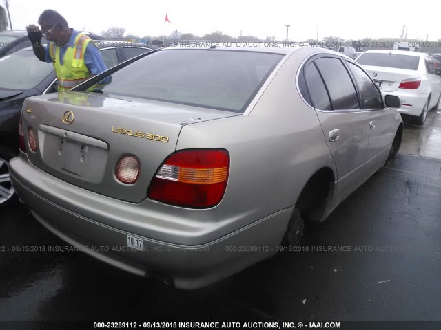 JT8BD68S4Y0092780 - 2000 LEXUS GS 300 GOLD photo 4