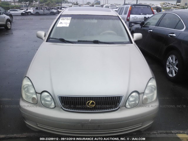 JT8BD68S4Y0092780 - 2000 LEXUS GS 300 GOLD photo 6