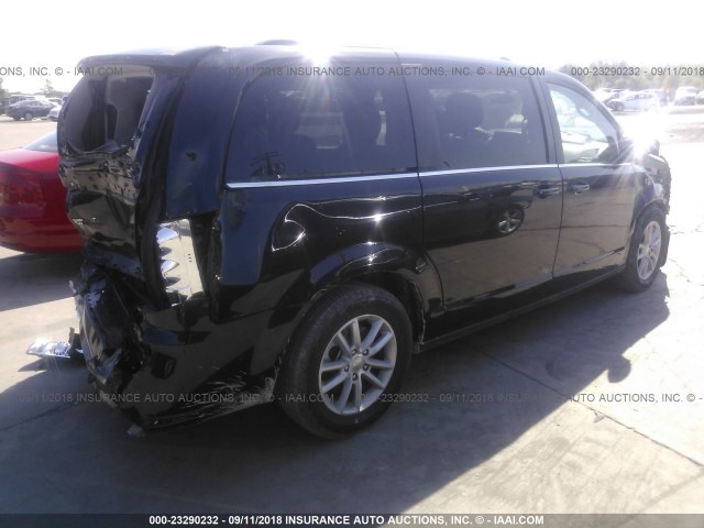 2C4RDGCG7JR267916 - 2018 DODGE GRAND CARAVAN SXT BLACK photo 4