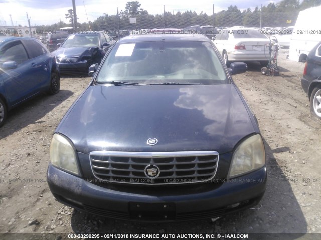 1G6KF57944U111287 - 2004 CADILLAC DEVILLE DTS Dark Blue photo 6