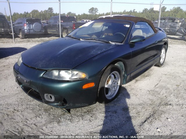 4A3AX35G6WE046156 - 1998 MITSUBISHI ECLIPSE SPYDER GS GREEN photo 2