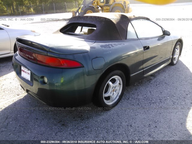 4A3AX35G6WE046156 - 1998 MITSUBISHI ECLIPSE SPYDER GS GREEN photo 4