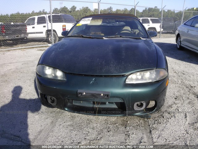 4A3AX35G6WE046156 - 1998 MITSUBISHI ECLIPSE SPYDER GS GREEN photo 6