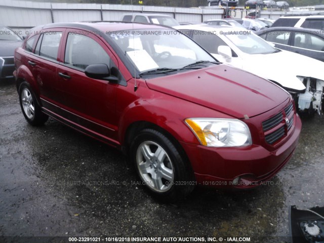 1B3HB48B87D104931 - 2007 DODGE CALIBER SXT RED photo 1