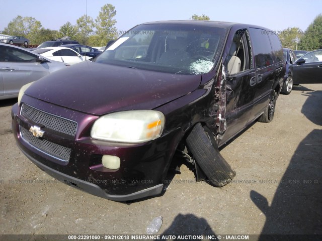 1GNDV23L96D172380 - 2006 CHEVROLET UPLANDER LS PURPLE photo 2