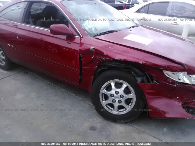 2T1CF22P1XC149356 - 1999 TOYOTA CAMRY SOLARA SE/SLE Qırmızı foto 6