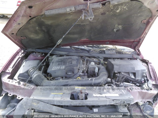 1G1ZT52825F279768 - 2005 CHEVROLET MALIBU LS 红色 照片 10