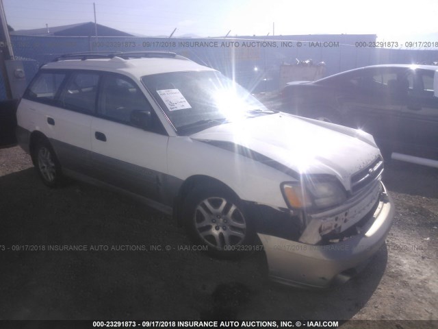 4S3BH675317677641 - 2001 SUBARU LEGACY OUTBACK AWP WHITE photo 1