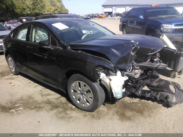 1FA6P0G79E5401779 - 2014 FORD FUSION S BLACK photo 1