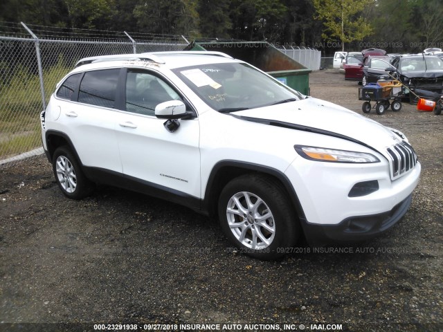 1C4PJLCB7FW596272 - 2015 JEEP CHEROKEE LATITUDE WHITE photo 1