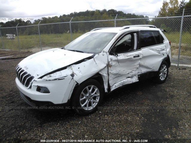 1C4PJLCB7FW596272 - 2015 JEEP CHEROKEE LATITUDE WHITE photo 2