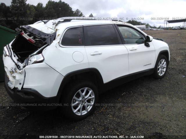 1C4PJLCB7FW596272 - 2015 JEEP CHEROKEE LATITUDE WHITE photo 4