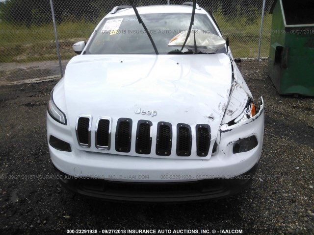 1C4PJLCB7FW596272 - 2015 JEEP CHEROKEE LATITUDE WHITE photo 6