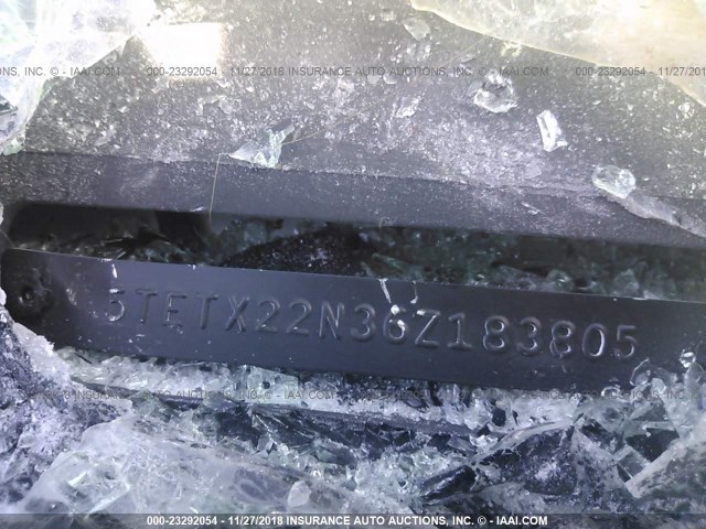 5TETX22N36Z183805 - 2006 TOYOTA TACOMA ACCESS CAB თეთრი ფოტო 9