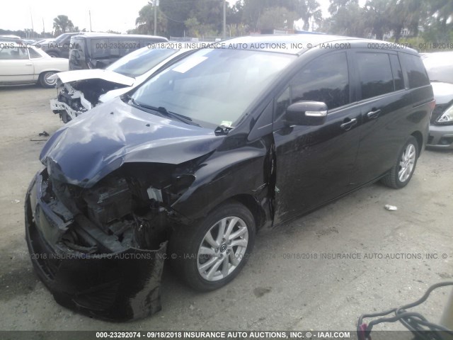 JM1CW2BL9D0147373 - 2013 MAZDA 5 BLACK photo 2