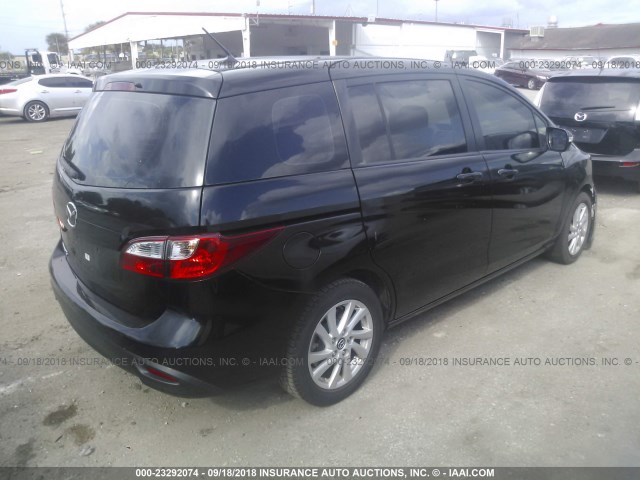 JM1CW2BL9D0147373 - 2013 MAZDA 5 BLACK photo 4