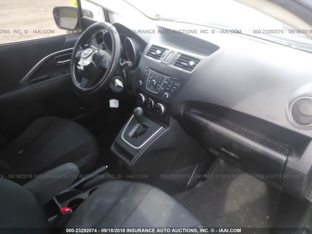 JM1CW2BL9D0147373 - 2013 MAZDA 5 BLACK photo 5