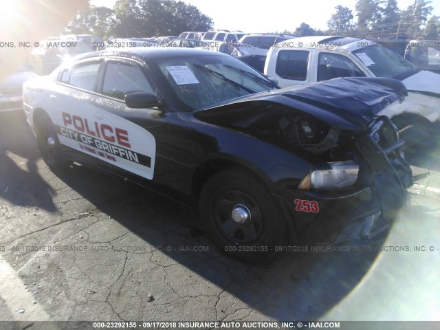 2B3CL1CT5BH540217 - 2011 DODGE CHARGER POLICE BLACK photo 1