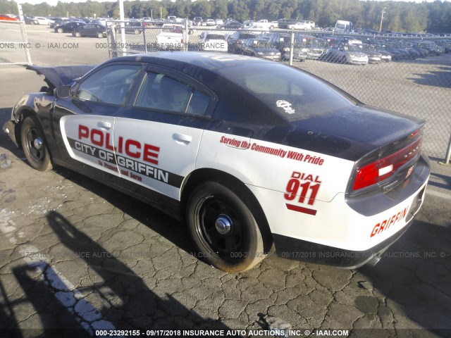 2B3CL1CT5BH540217 - 2011 DODGE CHARGER POLICE BLACK photo 3