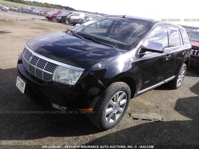 2LMDU68CX7BJ33641 - 2007 LINCOLN MKX BLACK photo 2