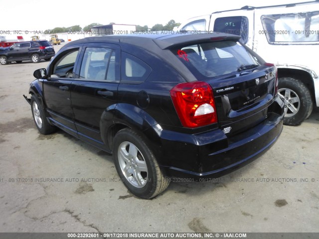 1B3HB48BX7D313894 - 2007 DODGE CALIBER SXT BLACK photo 3