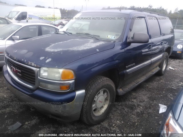 3GKFK16Z72G264951 - 2002 GMC YUKON XL K1500 BLUE photo 2