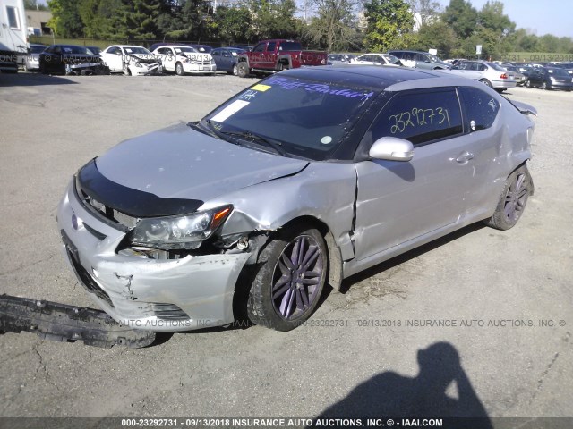 JTKJF5C74D3058571 - 2013 TOYOTA SCION TC 银色 照片 2
