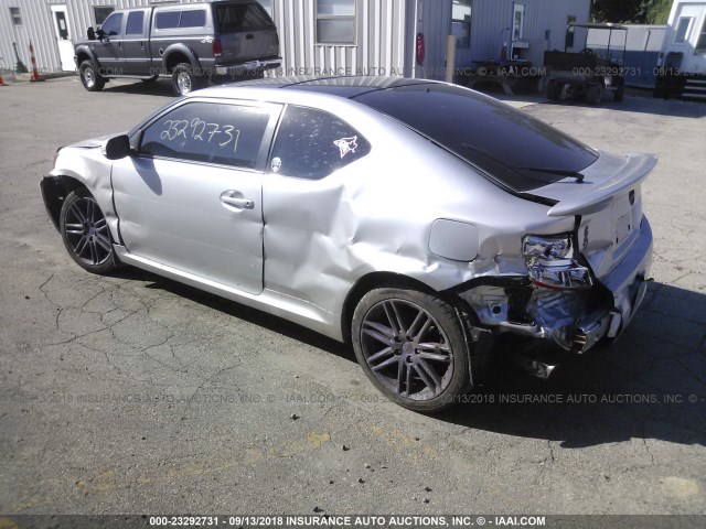 JTKJF5C74D3058571 - 2013 TOYOTA SCION TC 银色 照片 3