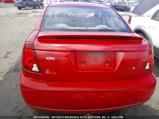1G8AN14F35Z168237 - 2005 SATURN ION LEVEL 2 RED photo 6