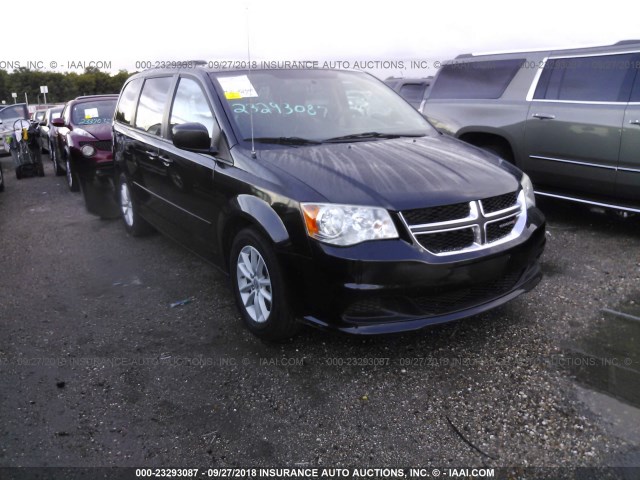 2C4RDGCG9ER266868 - 2014 DODGE GRAND CARAVAN SXT BLACK photo 1