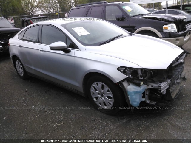 3FA6P0G70ER390815 - 2014 FORD FUSION S SILVER photo 1