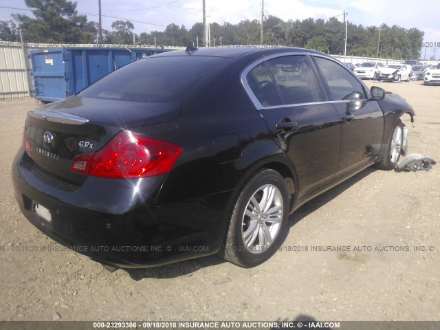 JN1CV6AR8DM752318 - 2013 INFINITI G37 BLACK photo 4