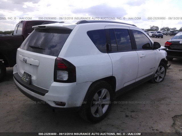 1C4NJCBA8GD568154 - 2016 JEEP COMPASS SPORT WHITE photo 4